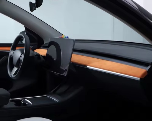 Alcantara dashboard panel - alcantara, trim