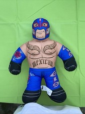 WWE Wrestling Rey Mysterio 16" Soft Toy Plush Brawlin Buddies - Blue