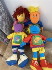 Set Of 4 Tweenies Dolls Milo Bella Fizz Jake Art Crafts Stamps On Feet