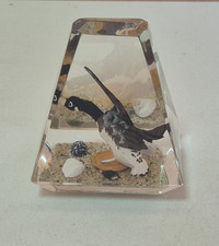 Vintage Lucite Paperweight