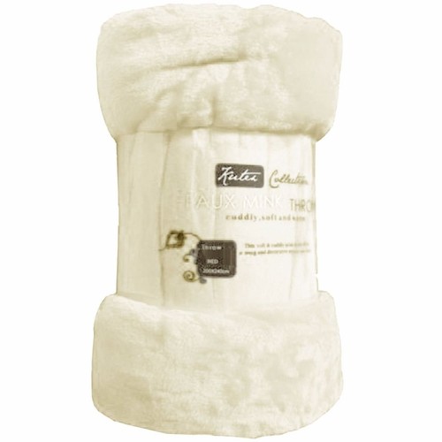 Luxury faux fur blanket - fur, bed