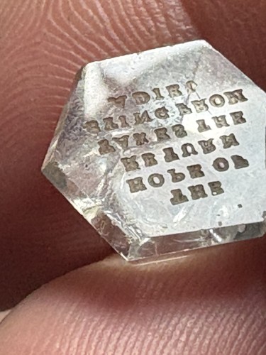 Antique glass intaglio seal