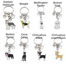 Love dog coloured enamel - love,