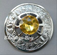 KILT PLAID BROOCH CAIRNGORM