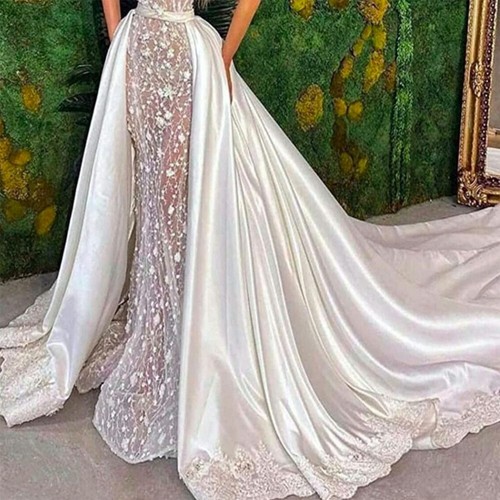 Wedding long train detachable - wedding,