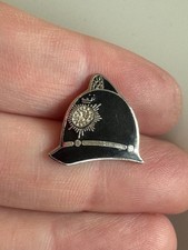 Vintage UK Bobby Custodian Helmet Hat Lapel Pin British Police Tie Tack