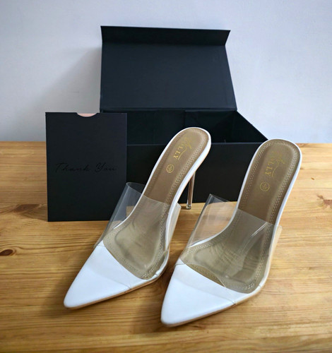 White clear pvc pointed - clear,