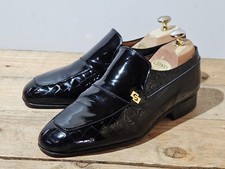 SANDERS MENS BLACK LEATHER