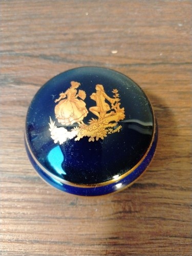 Vintage limoges cobalt blue - ,