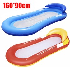 160X90CM Durable Pool Float Bed Water Mat Beach Lounger Summer Beach Toy Air Bed