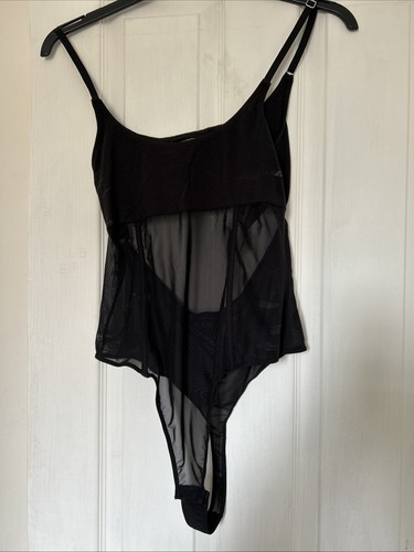 Top shop black mesh - top, bodysuit