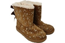 UGG Girls Star Moon Bow Suede
