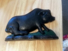 Vintage Antique Cast Iron Pig