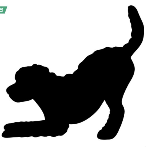 Labradoodle dog vinyl decal - labradoodle,