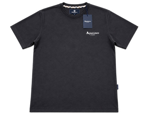 Aquascutum men shirt black - men's,