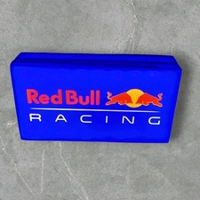 LED Lightbox Sign Compatible Red Bull Racing Energy Drink F1 Man Cave Decor