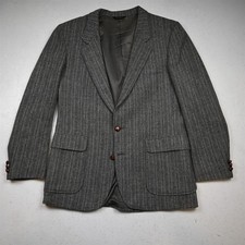 Vtg Mens 38S Gray Nailshead