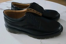 Solovair 1462 Shoes Size UK 8 Black Leather Chunky Work Oxford made in England