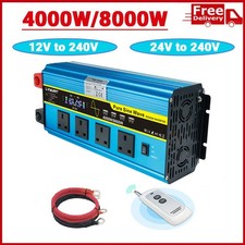 12V 24V to 240V 4000W 8000W