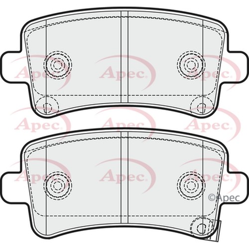 Brake pads set for opel - pads,