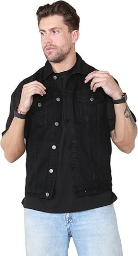 Mens sleeveless denim - mens,