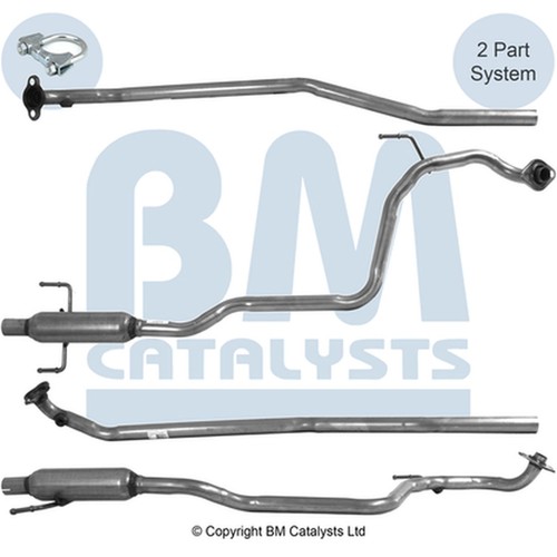 Rear exhaust pipe for toyota - rear,