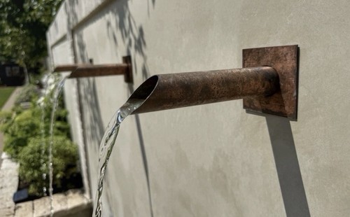Set copper spouts wall - copper,