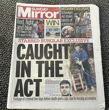 Sunday Daily Mirror Newspaper -  April 8 2018 - Meghan and Harry