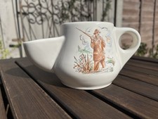 Royal Victoria Pottery Shaving Jug With Fisherman Design