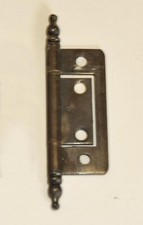 Vintage Brass Flush Finial Hinges for Cabinet/Cupboard Doors