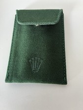 Rolex Key Ring and Green Pouch