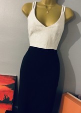 Pristine Lipsy Women’s Black And White Dress Stunning UK Size 12