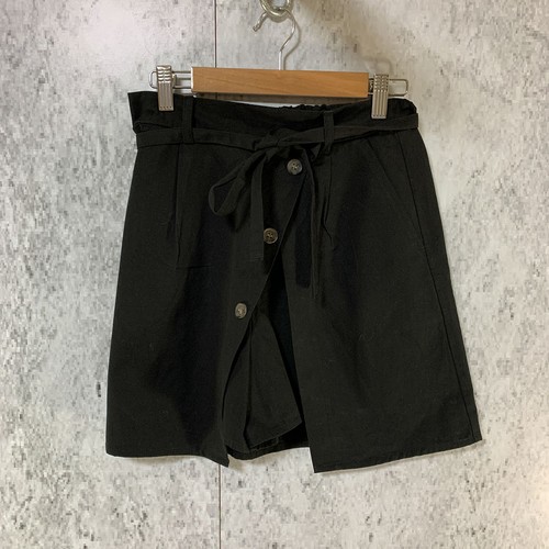 Wego wrap culotte skirt black - wego,