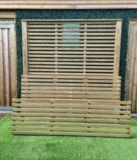 Venetian Single sided fence panels 6ft x 6ft 