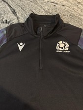 Scotland Rugby Macron 2023/24 1/4 Zip Training Jumper. Perfect. Men Size XXL