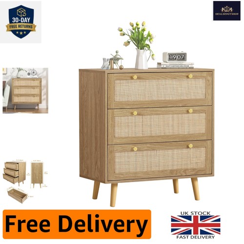 Chic rattan drawer unit - chic, tall