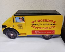 Retro Morrisons Yellow Delivery Truck/Van Large Biscuit/Storage Tin  Collectable