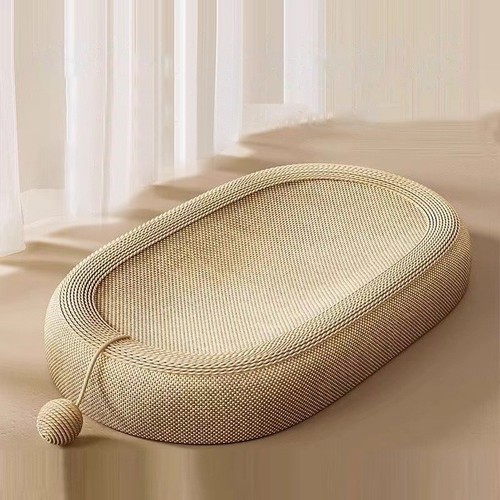 Oval cat scratcher board - scratcher, bed
