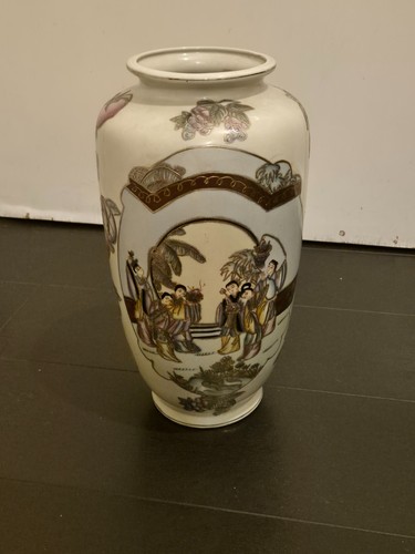 Large japanese satsuma vase - japanese,