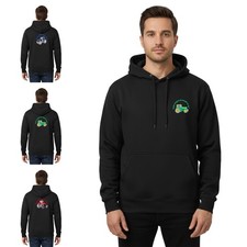 Adults Tractor Logo Embroidered Hoodie Farming Agricultural Rural Life Pullover