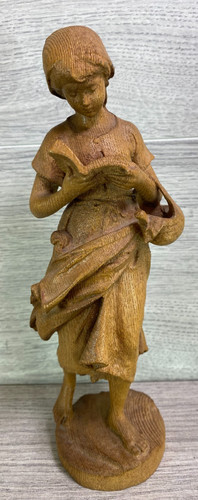 Vintage hand carved wood - ,