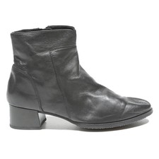 GABOR Womens Black Chelsea Boots Leather UK 5.5 Elegant Classic Ankle Boot