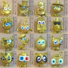 Misc - Moshi Monsters Gold Plastic Figure Toys - Various Plastic Characters
