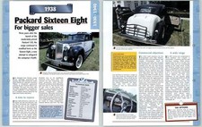 Packard Sixteen Eight - 1930/1940 A Century Of Cars - Hachette Page