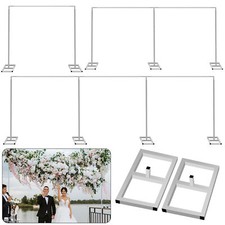 Adjustable Wedding Backdrop Stand Heavy Duty Frame Stage Background Decor