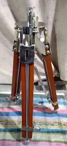 Wooden aluminum tripod vintage - wooden,