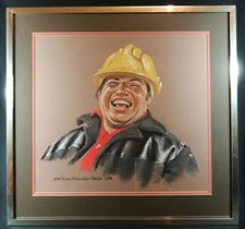 Original Irish Art Painting Portrait by Michael McDade Listed Artist Dated 1989