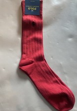 Polo Ralph Lauren men red socks (sock size  US10-13 | packaging tag not perfect)