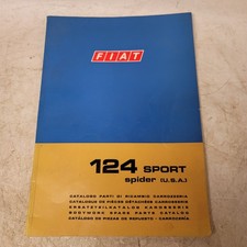 Fiat 124 Sport Spider1968 Bodywork Spare Parts Catalog Ricambio Original