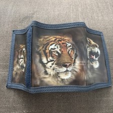 3D Tiger Trifold Wallet Card Money Holder 